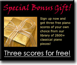 Piano scores to download