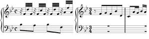 piano sheet music of Prelude & Fugue