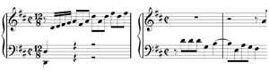 piano sheet music of Prelude & Fugue