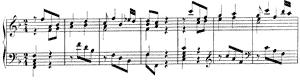 piano sheet music of Italian Concerto