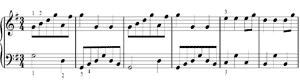 Minuet  BWV 116 G-Major by Johann Sebastian Bach piano sheet music