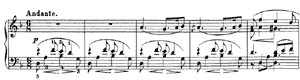 Nocturne  no 3 D-Minor by Mily Alexeyevich Balakirev piano sheet music
