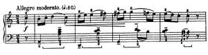 Stick Game  no 1 A-Minor by B�la Bart�k piano sheet music