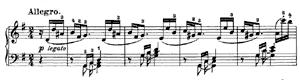 piano sheet music of Sonata 10