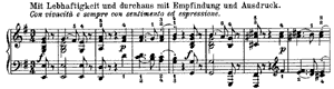piano sheet music of Sonata 27