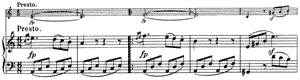 Sonata for Violin and Piano  opus 23 A-Minor by Ludwig van Beethoven piano sheet music