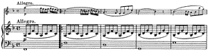 piano sheet music of Sonata for Violin and Piano (Spring)