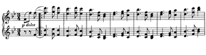 Waltz by Johannes Brahms Waltz opus 39 no 8 B-flat Major by Johannes Brahms piano sheet music