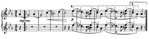 Waltz - For Four Hands  opus 52 no 7 Ab-Major by Johannes Brahms piano sheet music