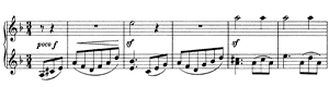 Waltz - For Four Hands  opus 65 no 4 D-Minor by Johannes Brahms piano sheet music