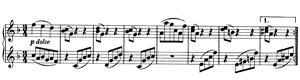 Waltz - For Four Hands  opus 65 no 6 F-Major by Johannes Brahms piano sheet music