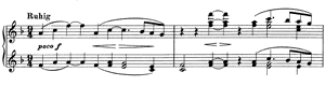 Ending - For Four Hands  opus 65 no 15 F-Major by Johannes Brahms piano sheet music