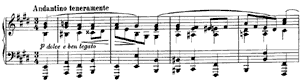 piano sheet music of Intermezzo