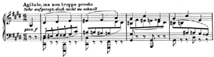 Capriccio  opus 76 no 5 C-sharp Minor by Johannes Brahms piano sheet music
