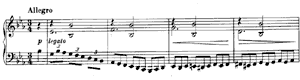 Study after Impromptu Op 90 No 2 by Schubert  E-flat Major by Johannes Brahms piano sheet music
