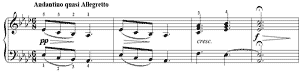 The Gondolier's Song  opus 100 no 22 Ab-Major by Friedrich Burgm�ller piano sheet music