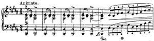 Mazurka  opus 41 no 3 B-Major by Fr�d�ric Chopin piano sheet music