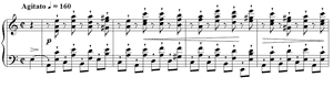 Etude  opus 25 no 4 A Minor by Fr�d�ric Chopin piano sheet music