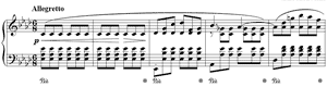 piano sheet music of Prelude