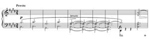 piano sheet music of Scherzo 4