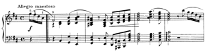 piano sheet music of Sonata 3