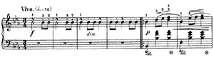 piano sheet music of Waltz