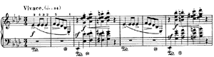 piano sheet music of Waltz