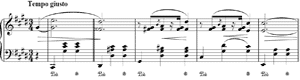 piano sheet music of Waltz