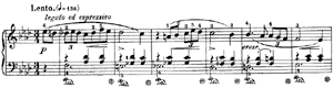 piano sheet music of Waltz