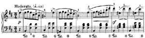 piano sheet music of Waltz