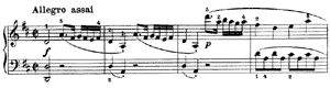 piano sheet music of Sonatina