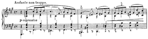 Nocturne  opus 22 no 3 F#-Minor by C�sar Cui piano sheet music