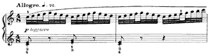 piano sheet music of 32 Studies