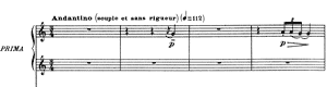 Pour la danseuse aux crotales  no 4 n/a by Claude Debussy piano sheet music