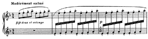 The Snow is Dancing  D-Minor by Claude Debussy piano sheet music