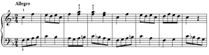Gavotte  F-Major by Johann Ladislaus Dussek piano sheet music