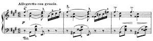 Salon  opus 65 no 4 A-Major by Edvard Grieg piano sheet music