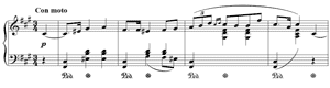 Popular Melody  opus 12 no 5 F#-Minor by Edvard Grieg piano sheet music