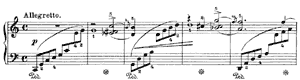 Melodie  opus 38 no 3 C-Major by Edvard Grieg piano sheet music
