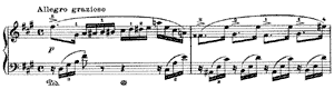 Butterfly  opus 43 no 1 A-Major by Edvard Grieg piano sheet music