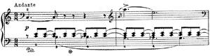 piano sheet music of Nocturne
