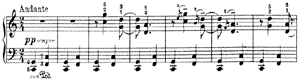 Bell Ringing  opus 54 no 6 C-Major by Edvard Grieg piano sheet music