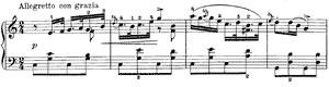 Humoresque  opus 6 no 3 C-Major by Edvard Grieg piano sheet music