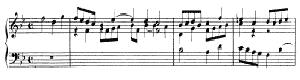 Fugue (G 37)  Bb-Major by Georg Friedrich Handel piano sheet music