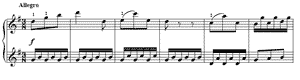 Allegro  Hob 16 no 8 G-Major by Joseph Haydn piano sheet music
