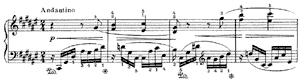 Berceuse  opus 11 no 1 F#-Major by Sergey Liapunov piano sheet music