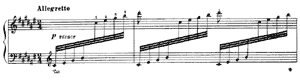 piano sheet music of Les jeux d'eau � la Villa d'Este