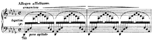 piano sheet music of Concert Etude - Un Sospiro