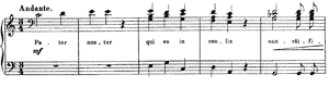 Pater Noster  no 5 C-Major by Franz Liszt piano sheet music