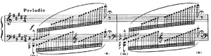 piano sheet music of Hungarian Rhapsody